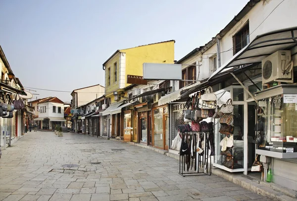 Kilátás Öreg Szkopjéra Macedónia — Stock Fotó