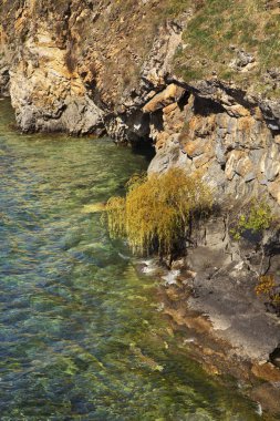 Ohri Gölü manzarası. Makedonya