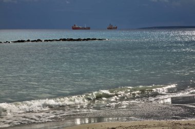 Limasol 'da Akdeniz. Kıbrıs