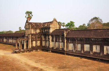 Angkor Wat 'daki sergi, Başkent Tapınağı. Siem Reap bölgesi. Kamboçya