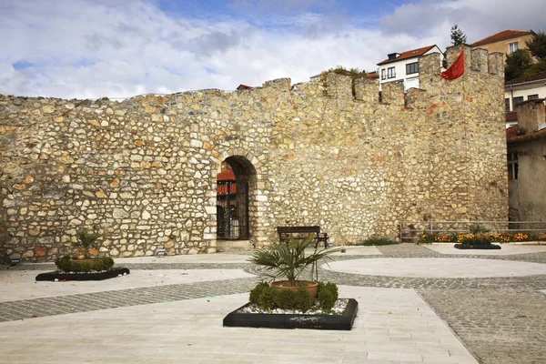 Ohri Deki Şehir Duvarı Makedonya — Stok fotoğraf
