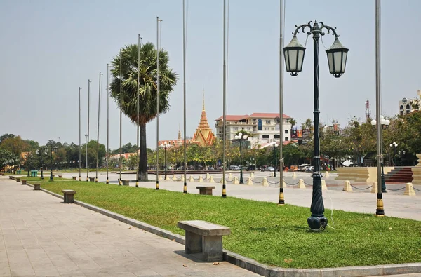 Wat Botum Park Phnom Penh Kambodža — Stock fotografie