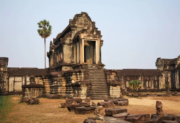 Bibliotheek Van Angkor Wat Hoofdtempel Provincie Siem Reap Cambodja — Stockfoto