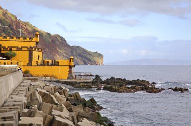 Funchal manzarası. Madeira adası. Portekiz