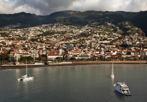 Vista Funchal Ilha Madeira Portugal — Fotografia de Stock