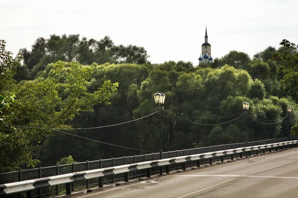 Мост Через Реку Протву Боровске Калужская Область Россия — стоковое фото