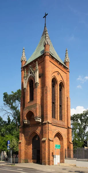 Neugotischer Glockenturm Wloclawek Polen — Stockfoto