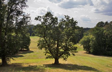 Park Muzakowski (Park von Muskau) Leknica yakınlarında. UNESCO Dünya Mirası Alanı. Polonya