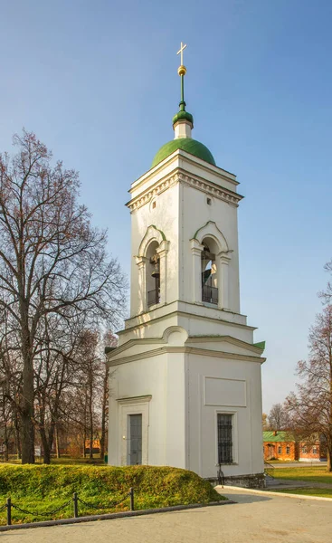 Dzwonnica Katedry Vladimir Ikona Matki Bożej Zbawiciela Borodino Spaso Borodinskii — Zdjęcie stockowe