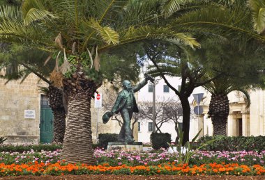 Valletta 'daki Manwel Dimech Anıtı. Malta