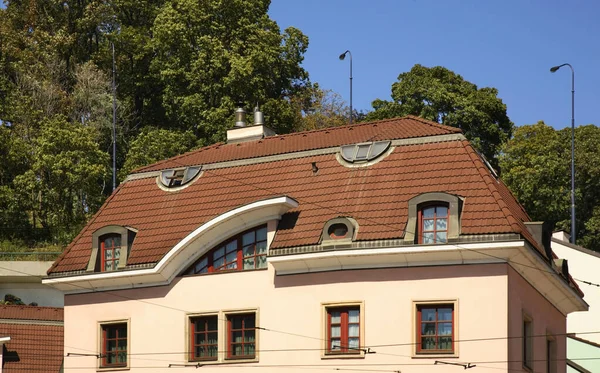 Frammento Edificio Praga Repubblica Ceca — Foto Stock