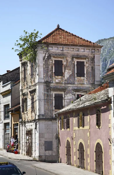 Bâtiment Détruit Mostar Bosnie Herzégovine — Photo