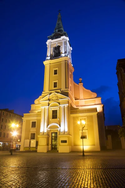 Церковь Святого Духа Рыночной Площади Торуни Польша — стоковое фото