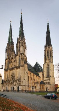 Olomouc 'taki Saint Wenceslas Katedrali. Moravia 'da. Çek Cumhuriyeti