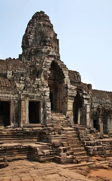 Prasat Bayon Templu Angkor Thom Provincia Siem Reap Cambodgia — Fotografie, imagine de stoc