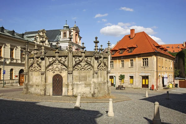 Kamenná Fontána Kutné Hoře Česká Republika — Stock fotografie