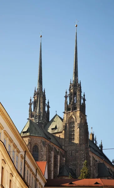 Cattedrale San Pietro Paolo Brno Repubblica Ceca — Foto Stock