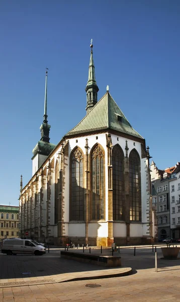 Kostel Jakuba Brně Česká Republika — Stock fotografie