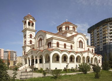 Durres 'teki Aziz Paul ve Aziz Astius Katedrali. Arnavutluk