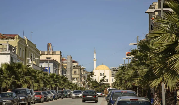 Boulevard Albania Durres Albania — Foto de Stock