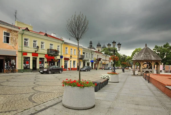 Luczkowski Square Praça Mercado Cidade Velha Chelm Polónia — Fotografia de Stock