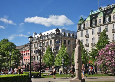 Oslo 'da Eidsvolls plaketi. Norveç