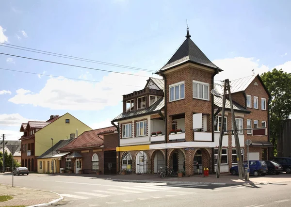 Main Street Jozefow Poland — Stock Photo, Image