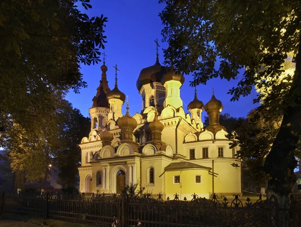 Православный Храм Успения Пресвятой Богородицы Хрубешове Польша — стоковое фото