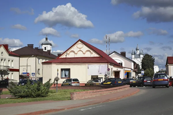 Plac Lenina Slonim Białoruś — Zdjęcie stockowe