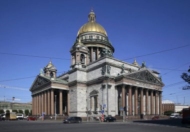 Saint Petersburg 'daki Saint Isaac Katedrali (Isaakievskiy Sobor). Rusya