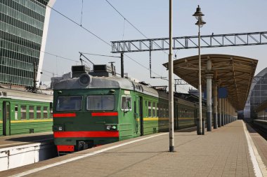 Moskova 'daki Kiyevskaya tren istasyonu. Rusya