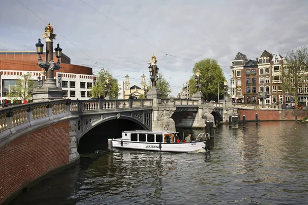 Amsterdam Daki Blauburg Köprüsü Hollanda — Stok fotoğraf
