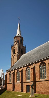 Scheveningen Bölgesi 'ndeki Church Oude Kerk. Hague (Den Haag). Güney Hollanda. Hollanda
