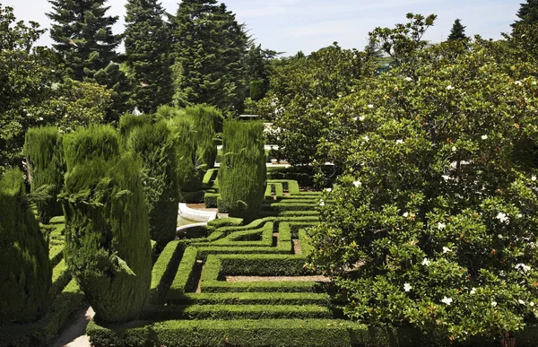 Jardins Sabatini Madrid Espanha — Fotografia de Stock