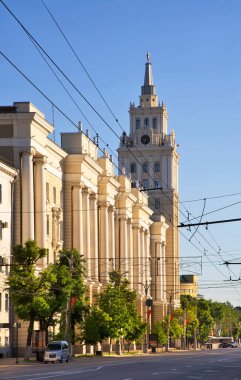 Voronezh 'deki Revolution Bulvarı' ndaki Güneydoğu demiryolu karargahı. Rusya