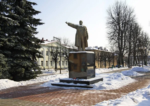 Monument Lénine Slonim Bélarus — Photo