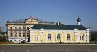 Kungur 'daki Alekseevskaya (Kutsal Alexey) kilisesi. Perma Krai. Rusya