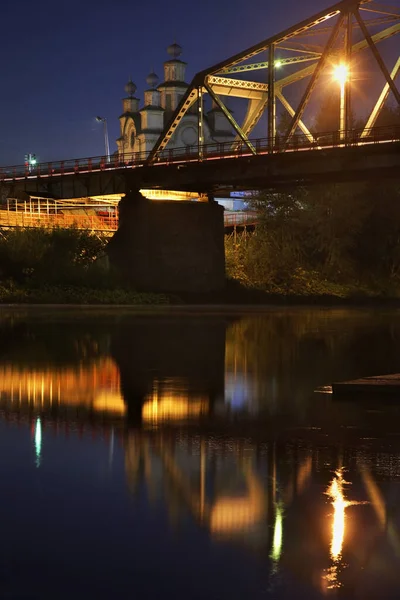 Puente Sobre Río Sylva Kungur Perm Krai Rusia — Foto de Stock