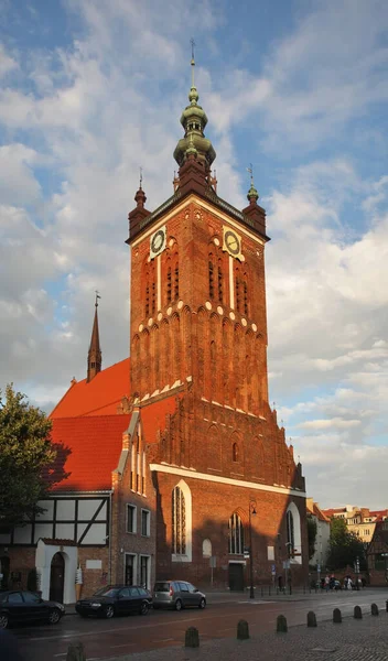 Iglesia Santa Catalina Gdansk Polonia — Foto de Stock