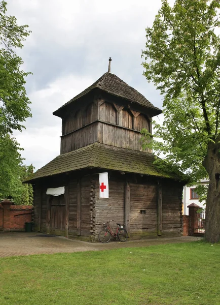 Campanario Madera Parczew Polonia —  Fotos de Stock