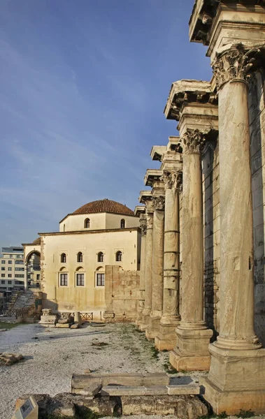 Atina Daki Tzistarakis Camii Hadrian Kütüphanesi Yunanistan — Stok fotoğraf