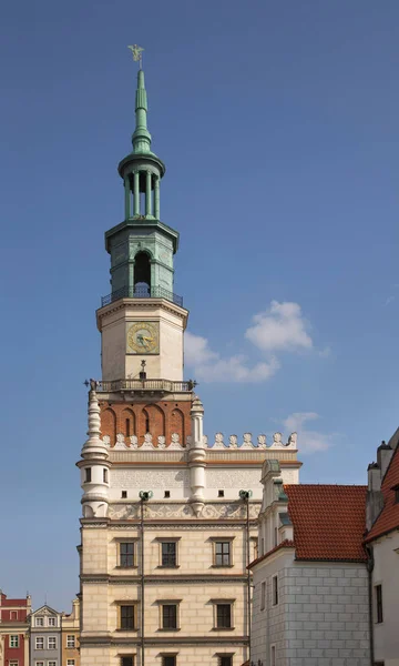 Ayuntamiento Plaza Del Mercado Viejo Poznan Polonia — Foto de Stock