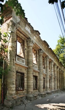 Kishinev 'de eski bir cadde. Moldova