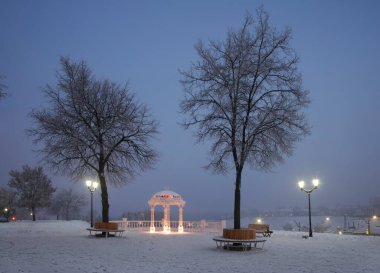 Grodno 'da park et. Beyaz Rusya