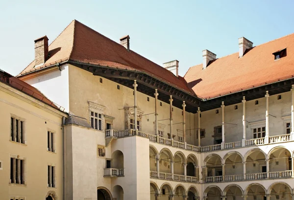 Courtyard Wawel Castle Krakow Poland — Stock Photo, Image