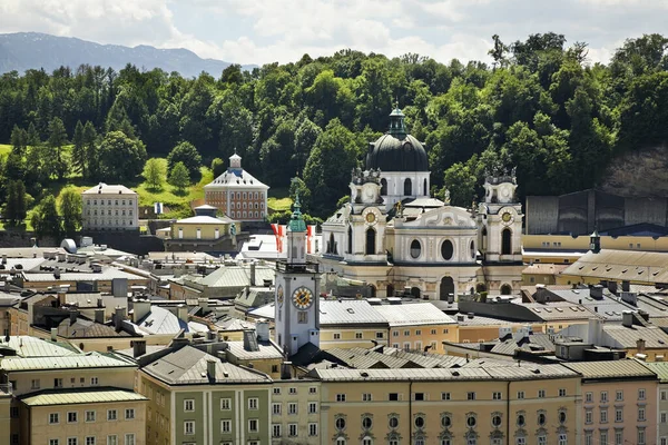 Panoramautsikt Över Salzburg Österrike — Stockfoto