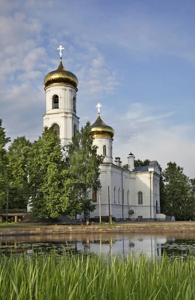 Καθεδρικός Ναός Των Θεοφανείων Στο Vyshny Volochyok Ρωσία — Φωτογραφία Αρχείου