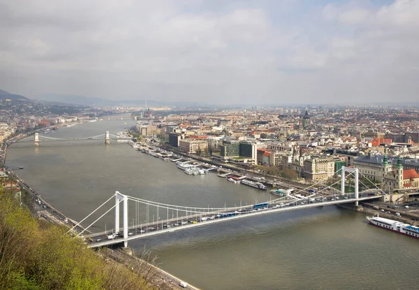 Pont Elisabeth Sur Danube Budapest Hongrie — Photo