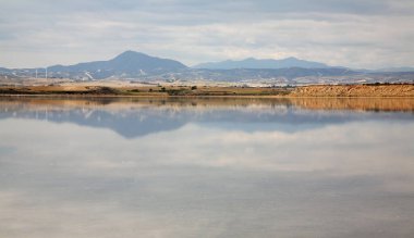 Larnaca 'daki Salt Lake. Kıbrıs