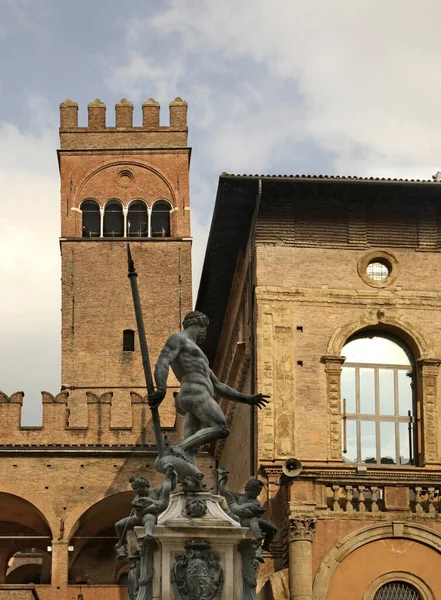 Fontana Nettuno Bologna Italia — Foto Stock